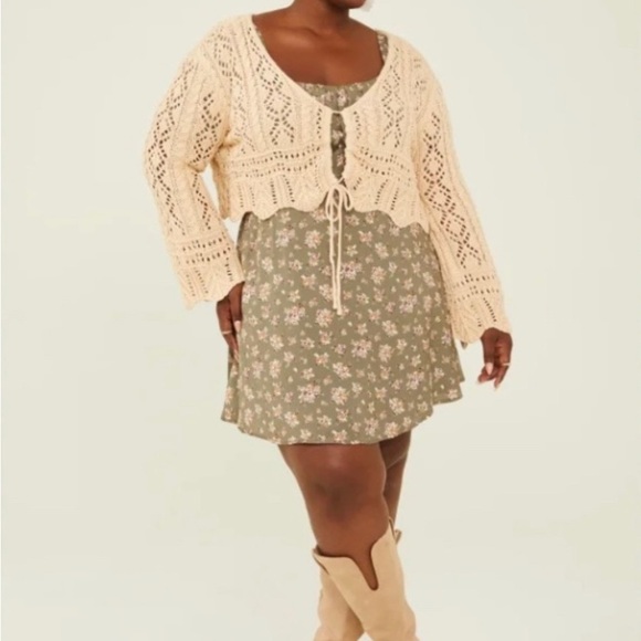 ARULA Jackets & Blazers - Arula Lyra Cardigan / Cream / B/2X / NWT